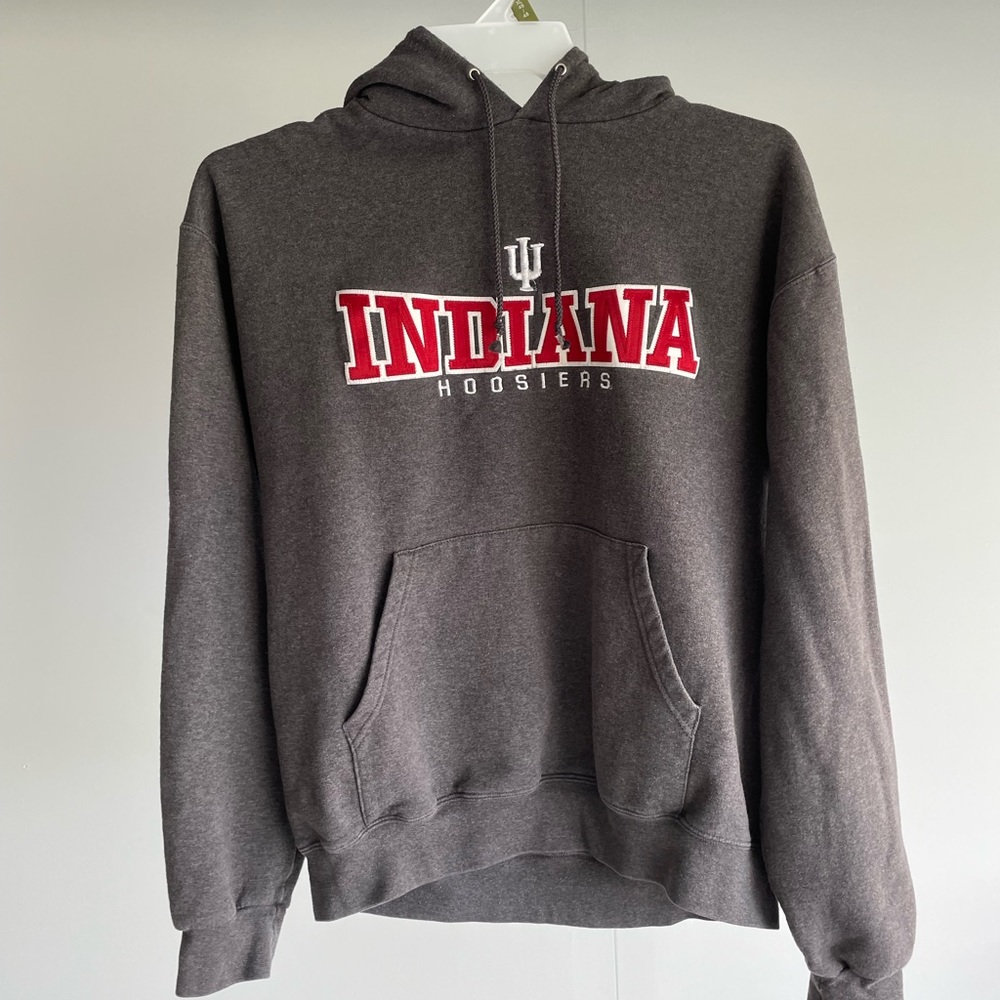 grey indiana university hoodie #indiana #college #vintage